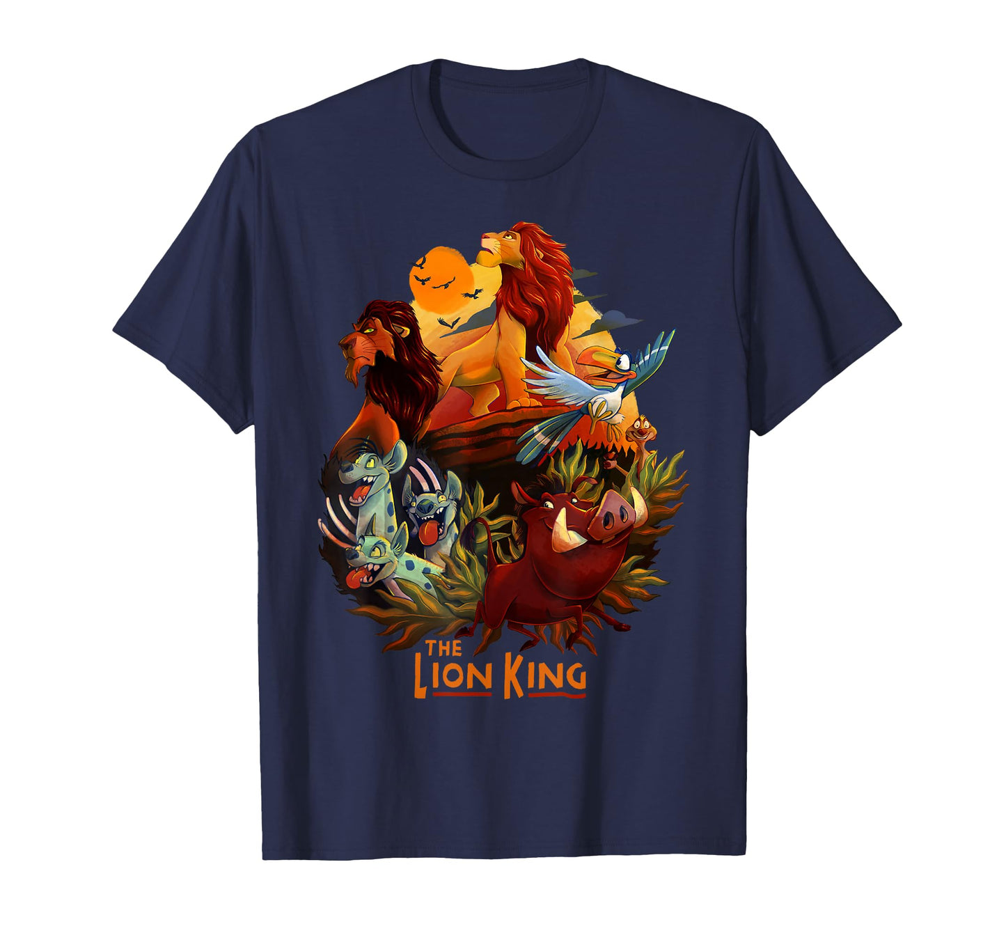 Disney Lion King Main Cast Poster Graphic T-Shirt T-Shirt