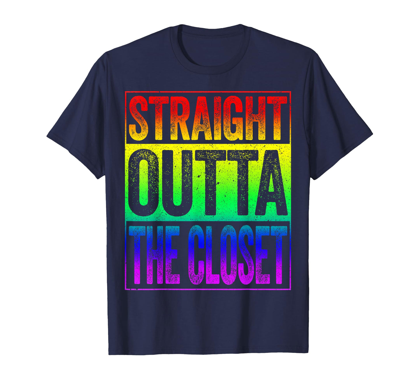 Straight Outta The Closet Shirt LGBT Pride T-Shirt