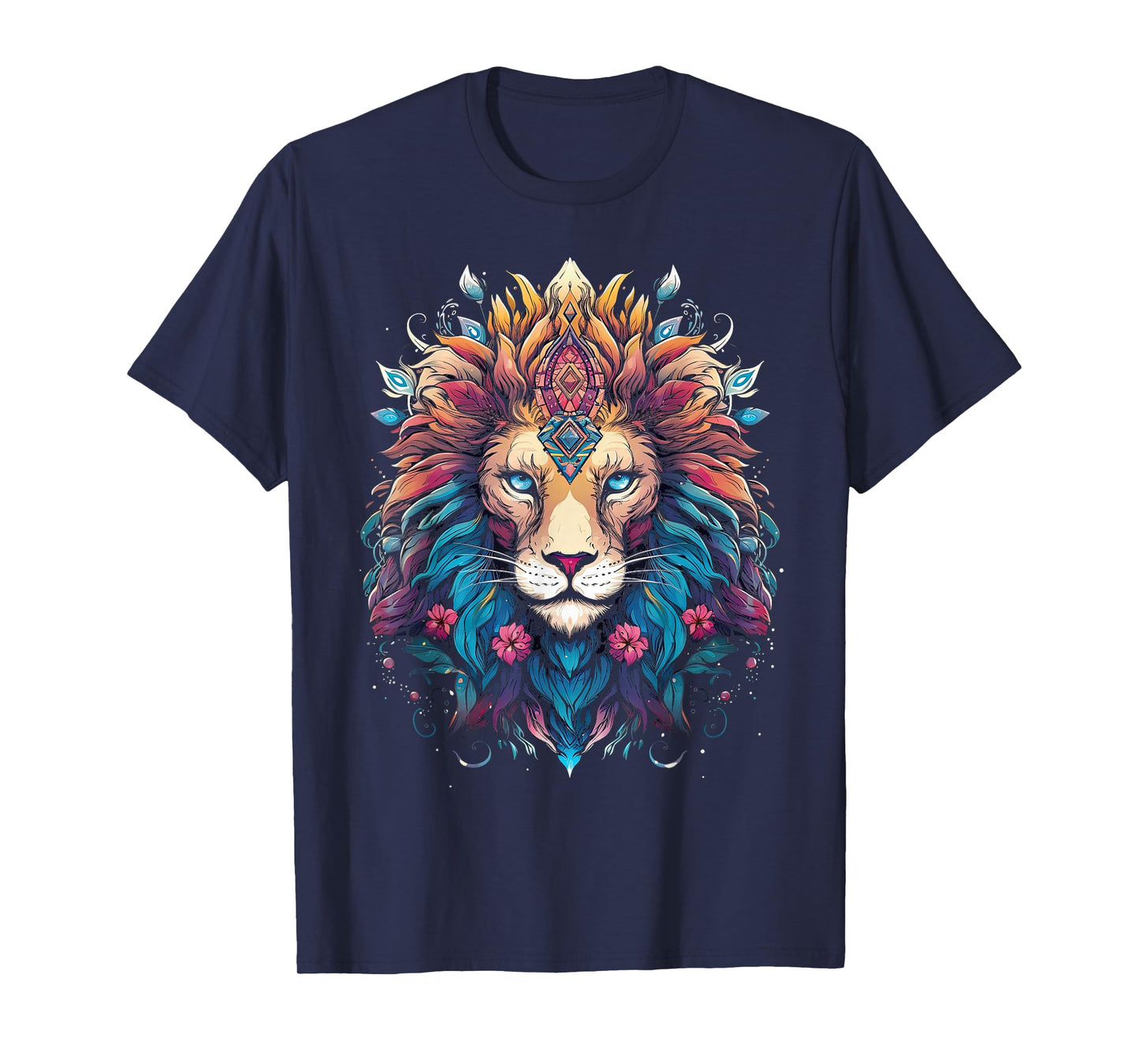 Lion colorful lions From Africa Day of the Dead T-Shirt