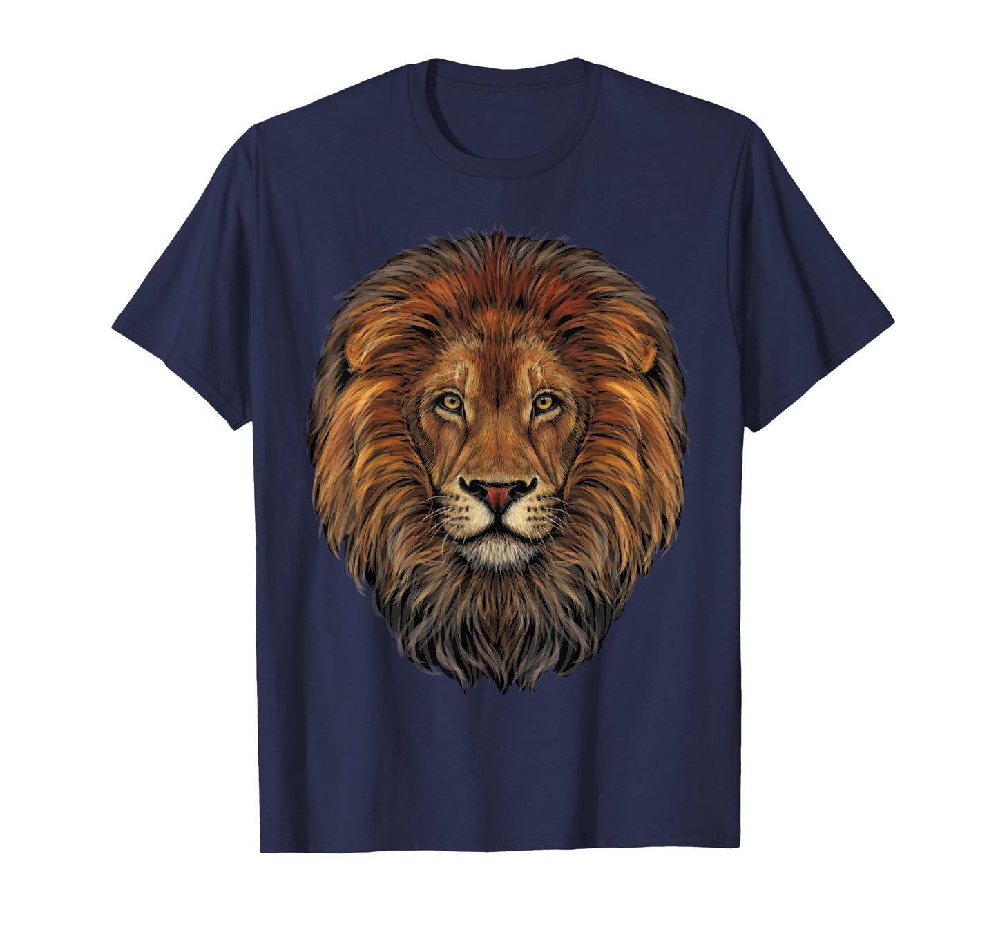 lion head realistic for lovers of lions King African Animal T-Shirt