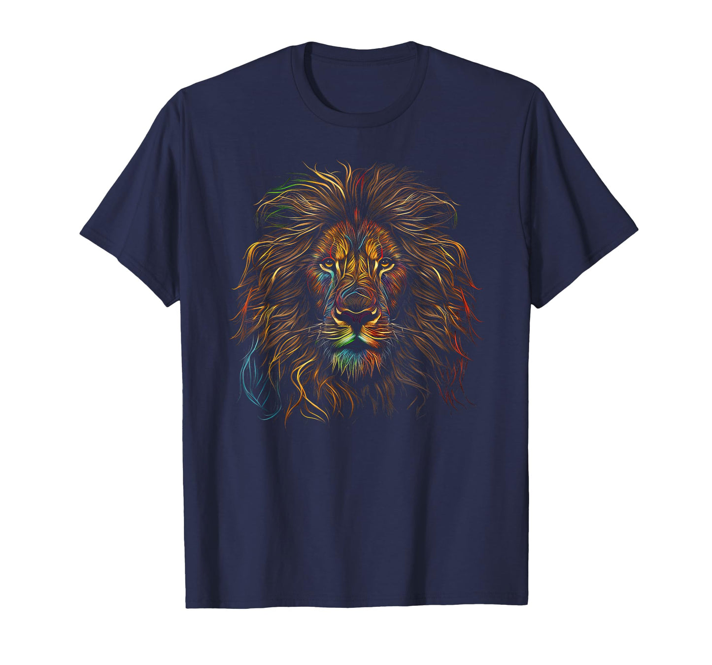 Lion Colorful Lions King of Animals from Africa T-Shirt
