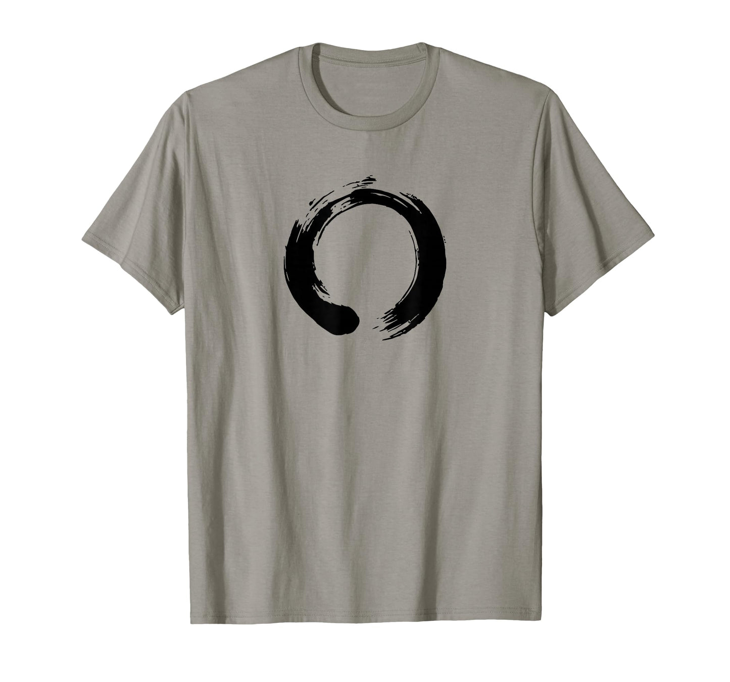 Black Enso Zen Circle Calligraphy Shirt T-Shirt