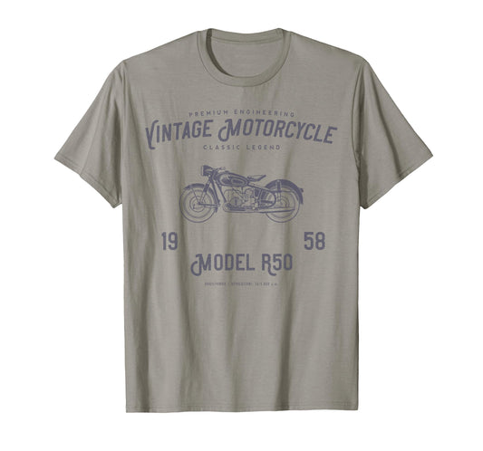 Retro Motorcycle T Shirt, Original Vintage Design T-Shirt