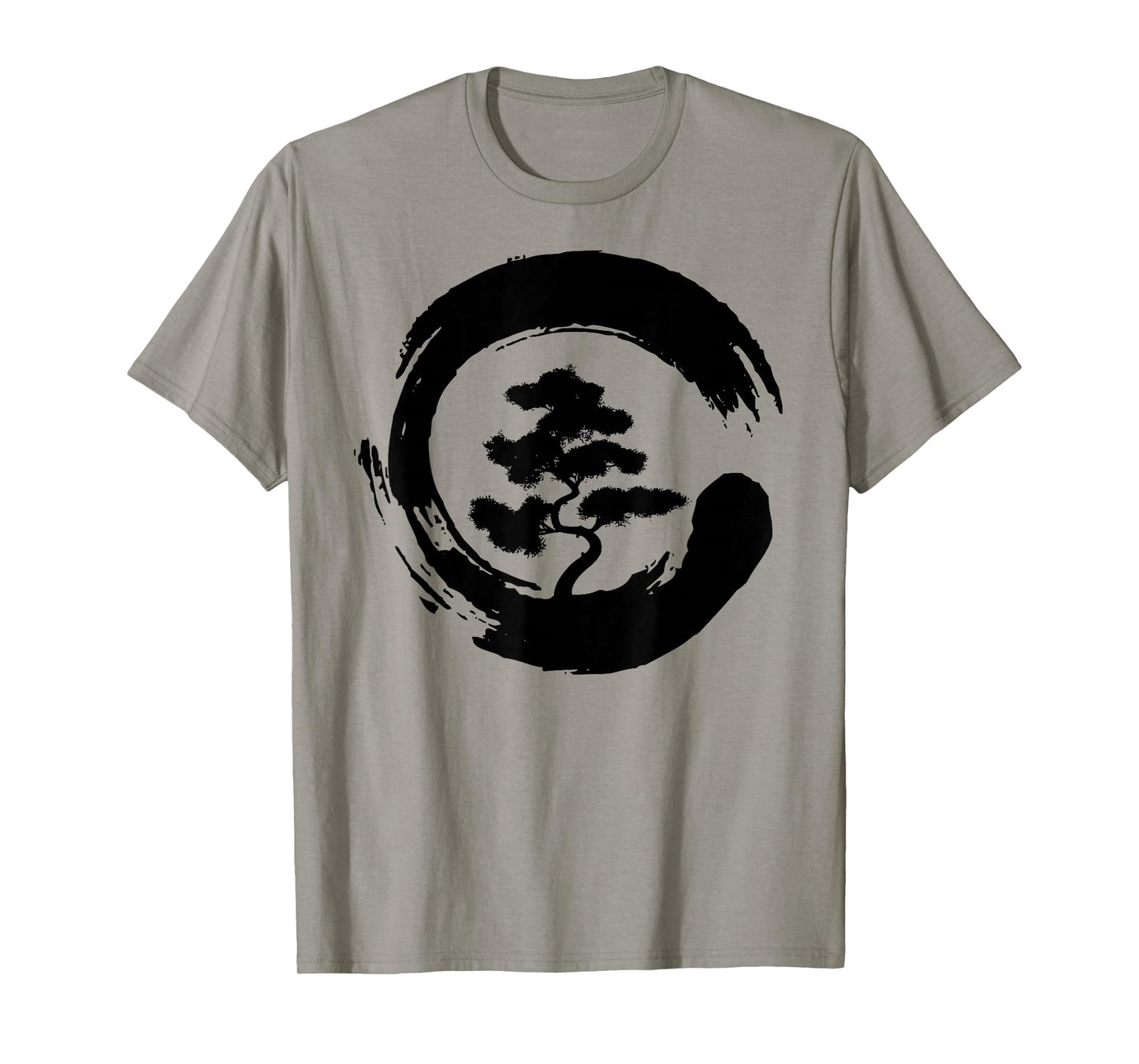 Bonsai Tree in Enso Circle | Japanese Zen gift T-Shirt