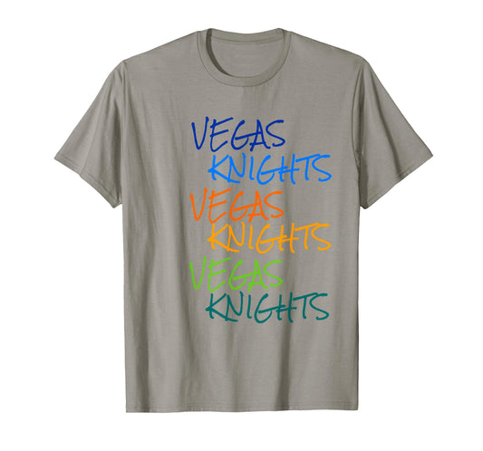 Vegas Knights VGK Colorful Rainbow Unisex/Youth T-Shirt T-Shirt