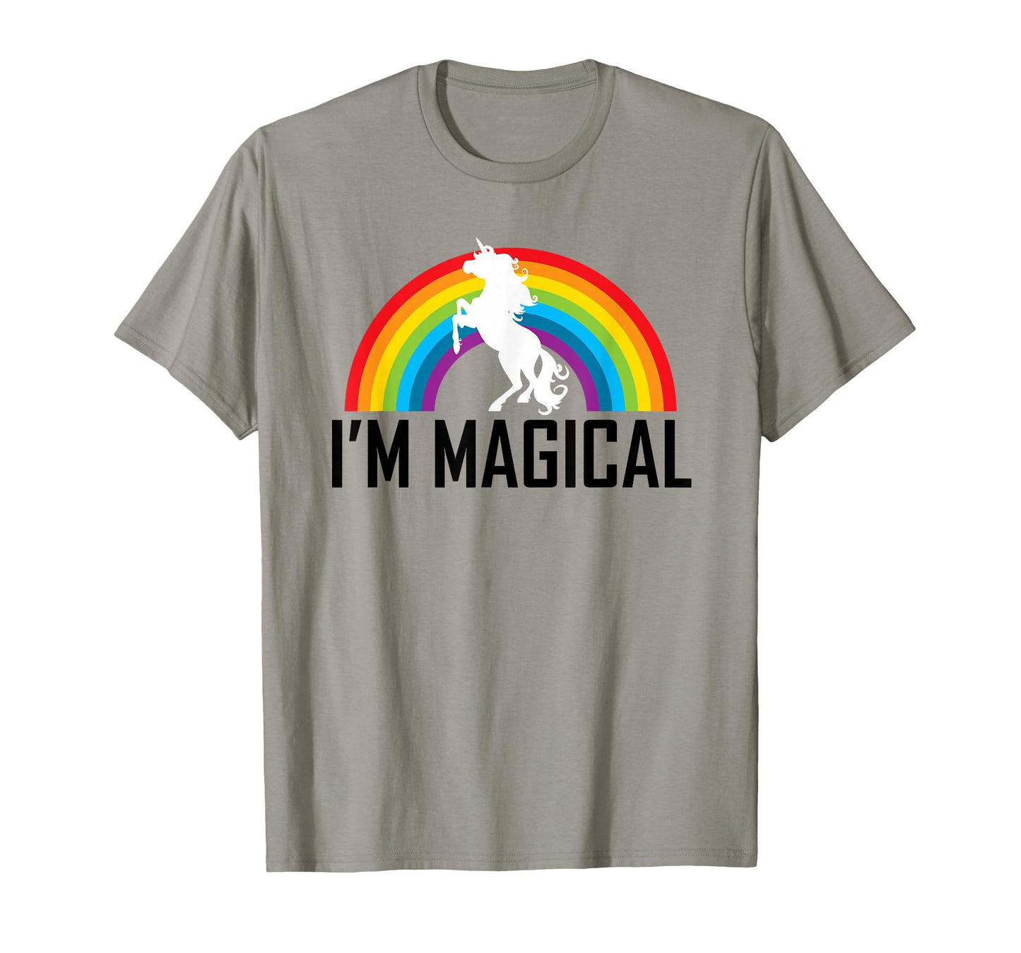 Unicorn I'm Magical Rainbow T Shirt for Girl Women Kids Gift T-Shirt
