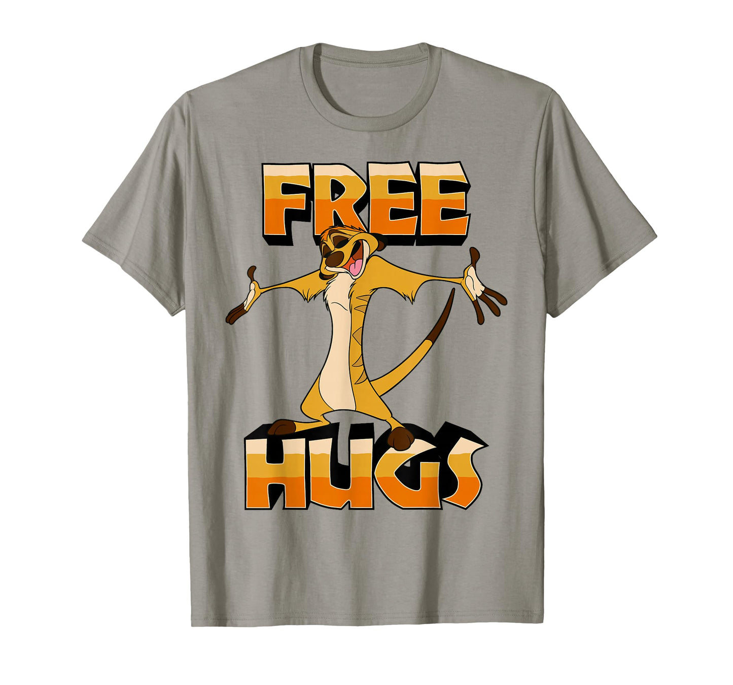 Disney The Lion King Timon Free Hugs Retro Vintage Logo T-Shirt