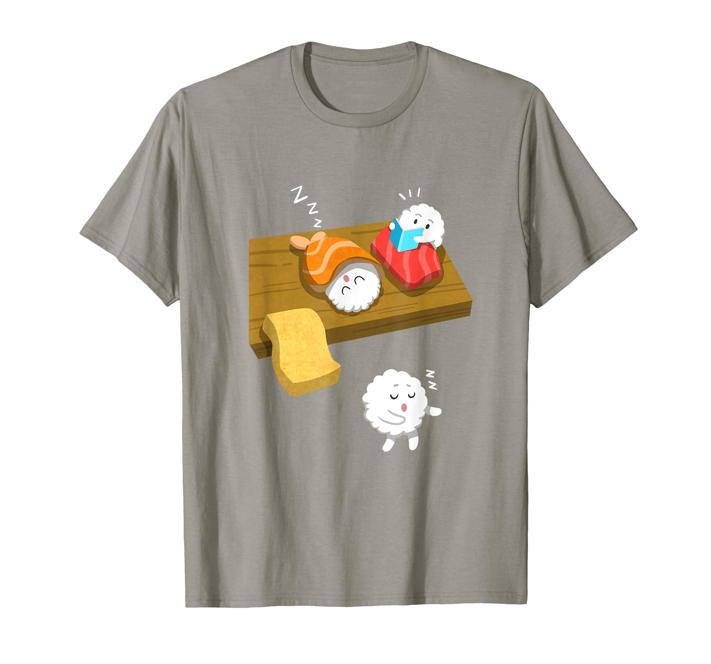 Sleep Walking Sushi Funny Japanese Food Sashimi Gift T Shirt T-Shirt