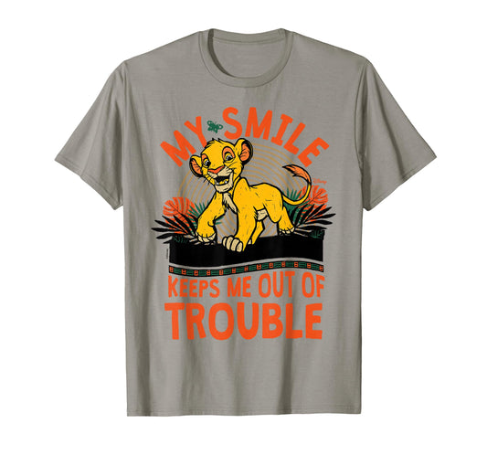 The Lion King - Simba My Smile Keeps Me Out Of Trouble T-Shirt