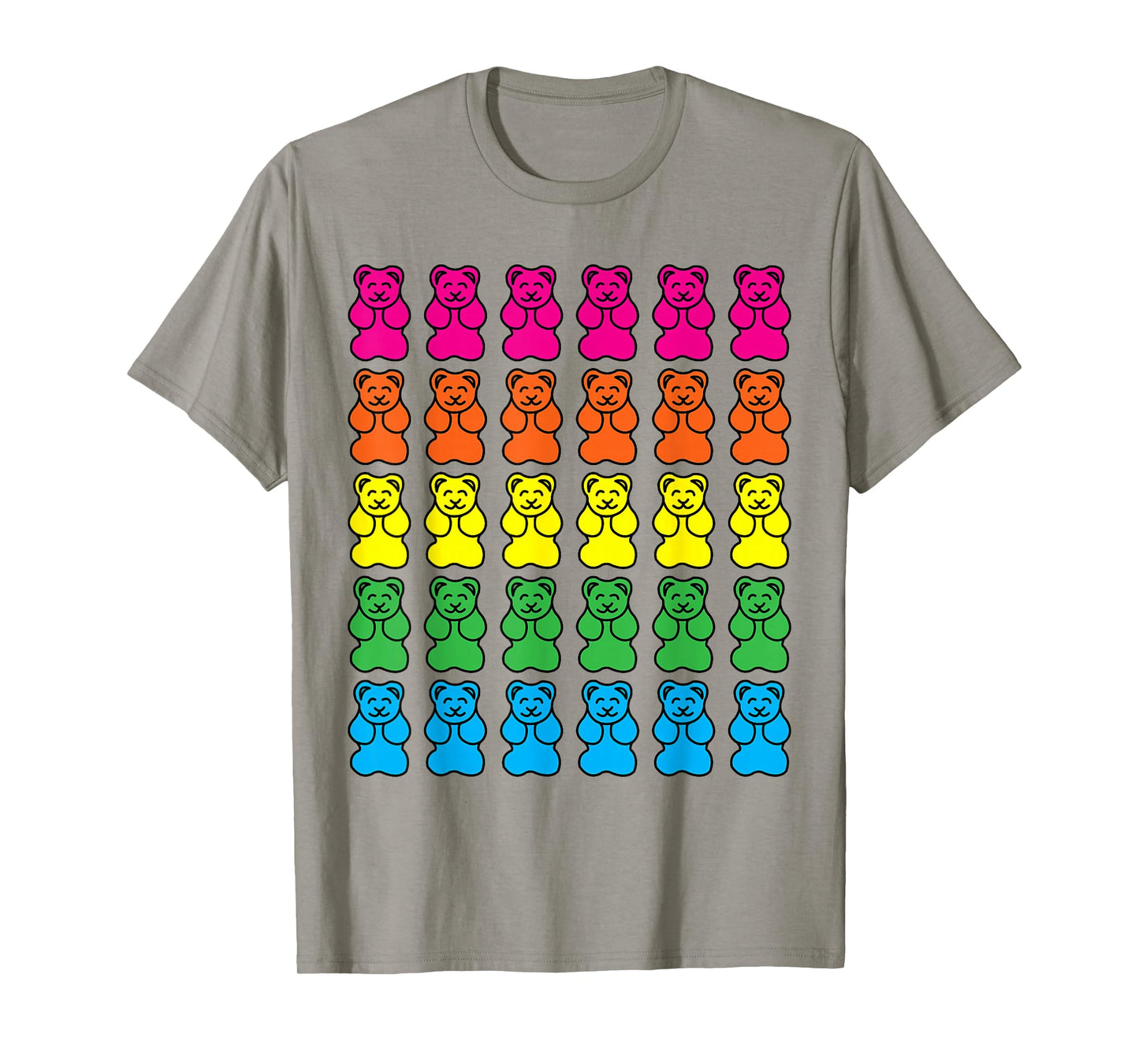 Rainbow Gummy Bear Candy Shirt T-Shirt