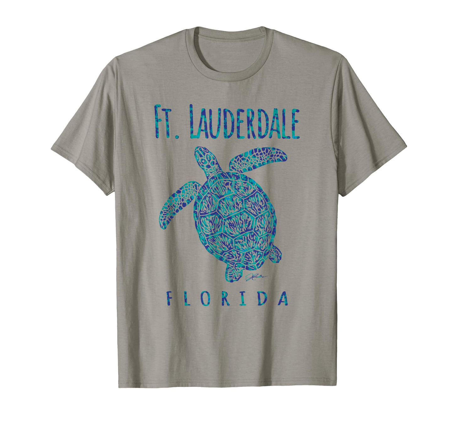 JCombs Lauderdale FL Sea Turtle Beach T-Shirt