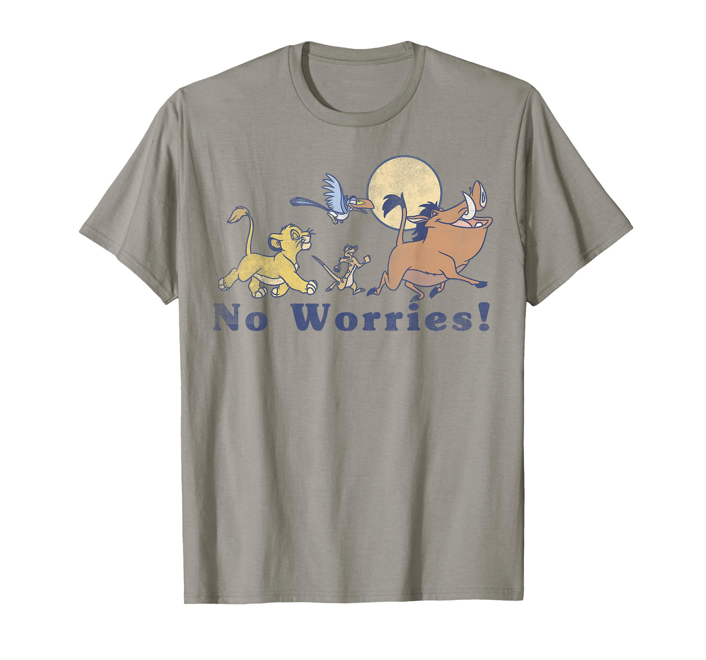 Disney Lion King No Worries Vintage Group Shot T-Shirt