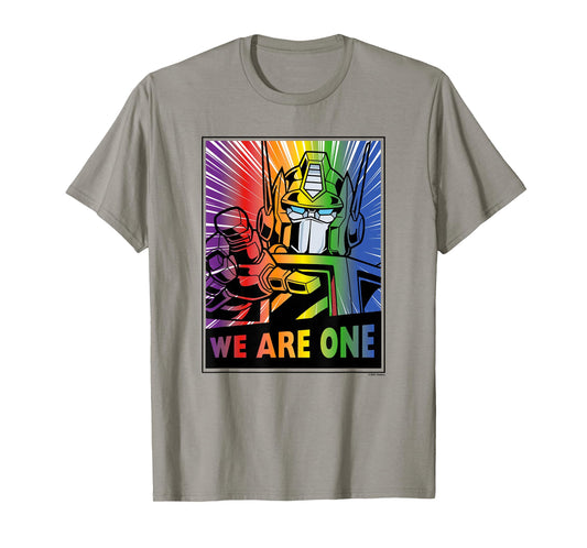 Transformers Pride Rainbow Optimus Prime We Are One T-Shirt