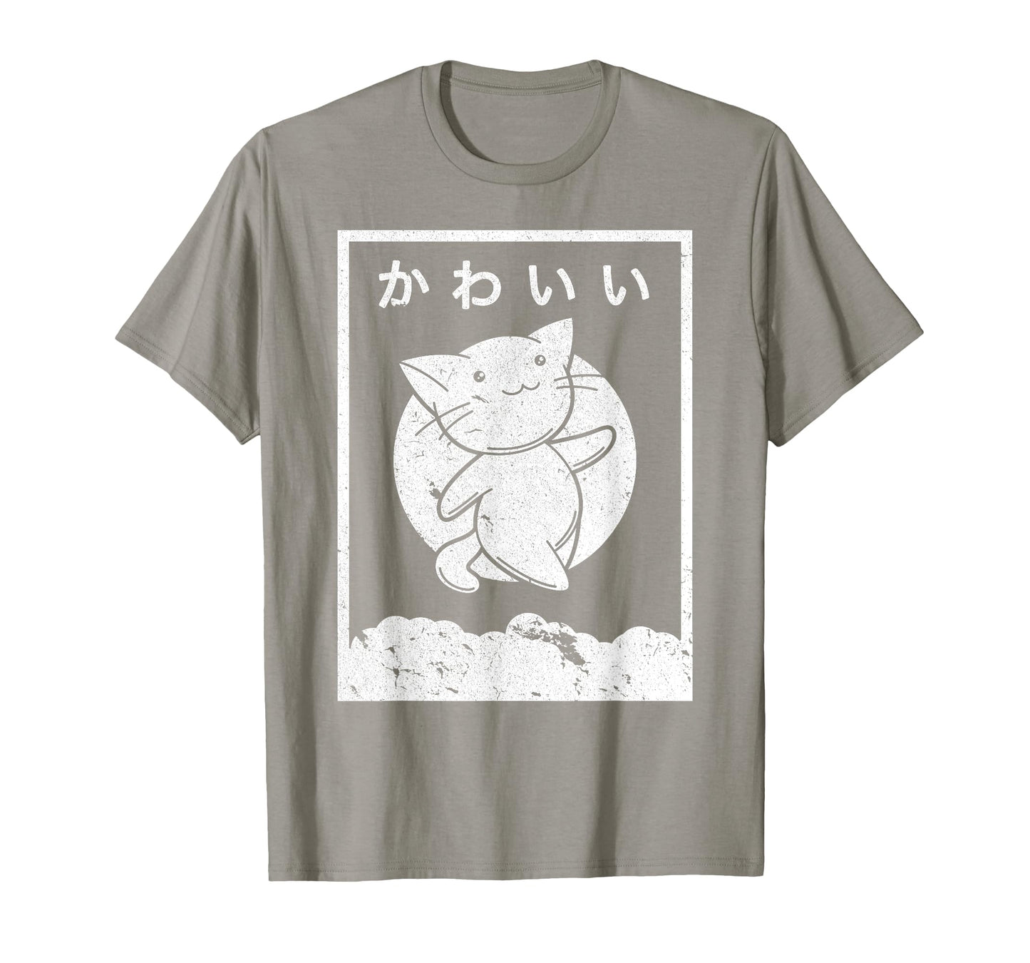 Kawaii Cat Shirt. Retro Style Anime T-Shirt