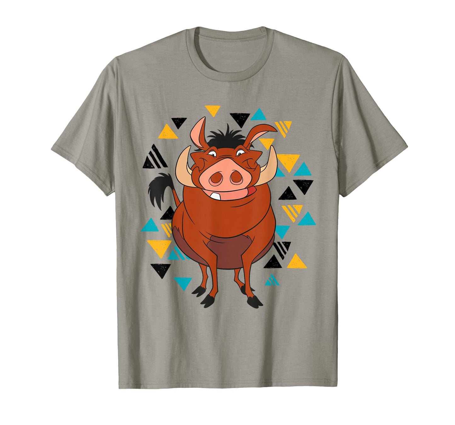 Disney The Lion King Pumbaa 90s Triangles T-Shirt T-Shirt