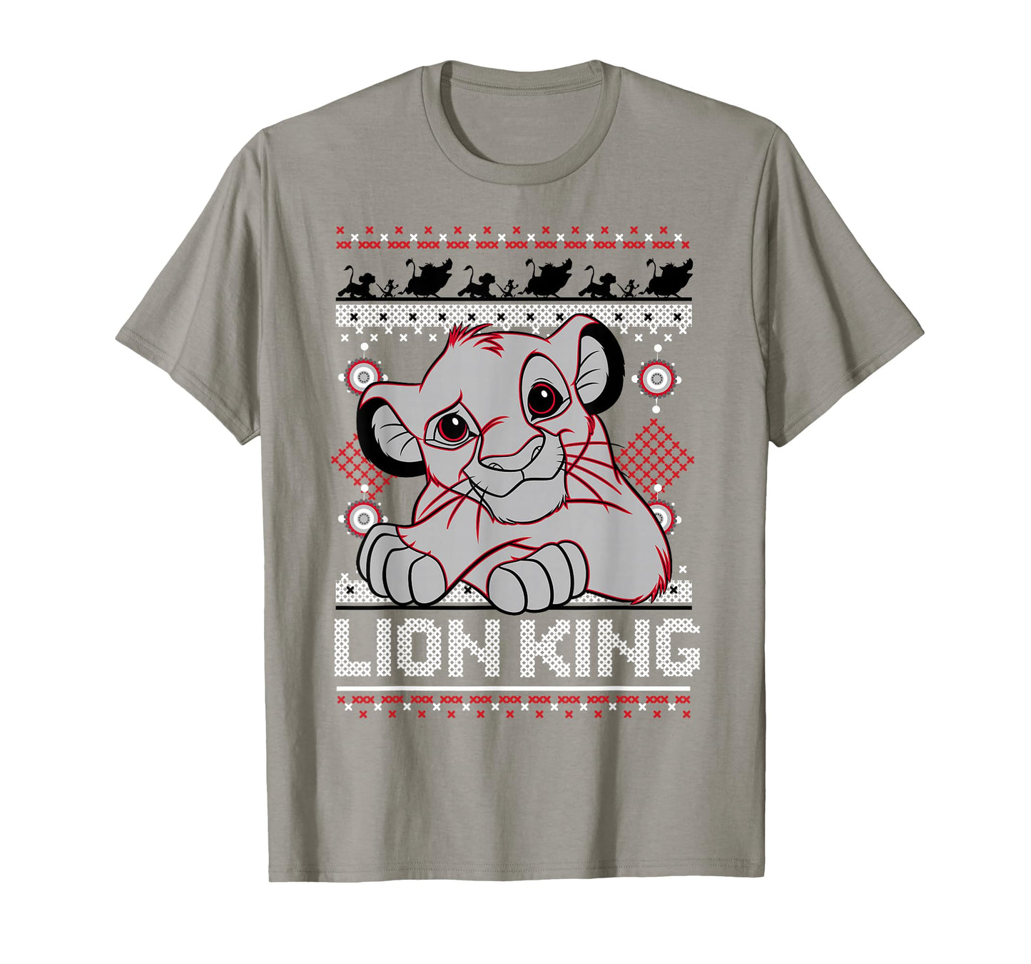 Disney Lion King Simba Ugly Christmas Sweater Design T-Shirt T-Shirt