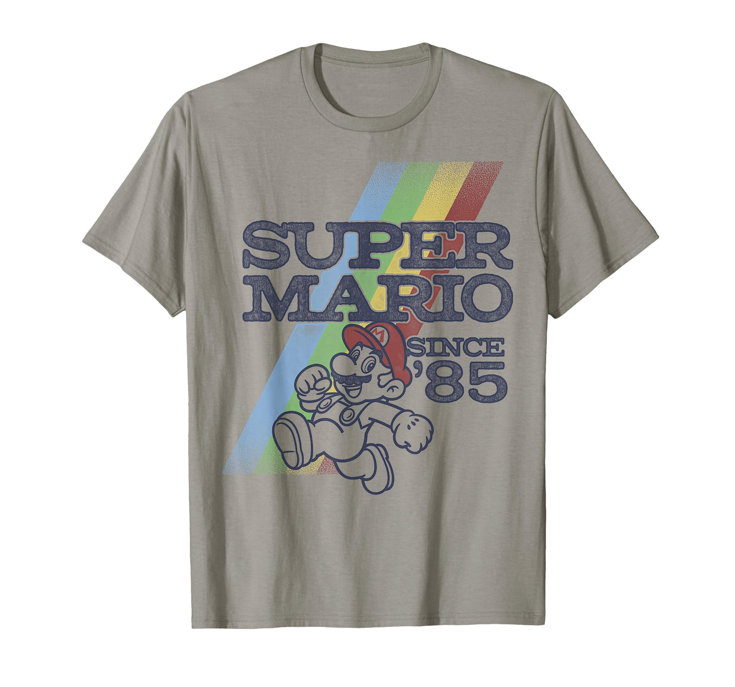 Nintendo Super Mario Retro Rainbow '85 Graphic T-Shirt T-Shirt