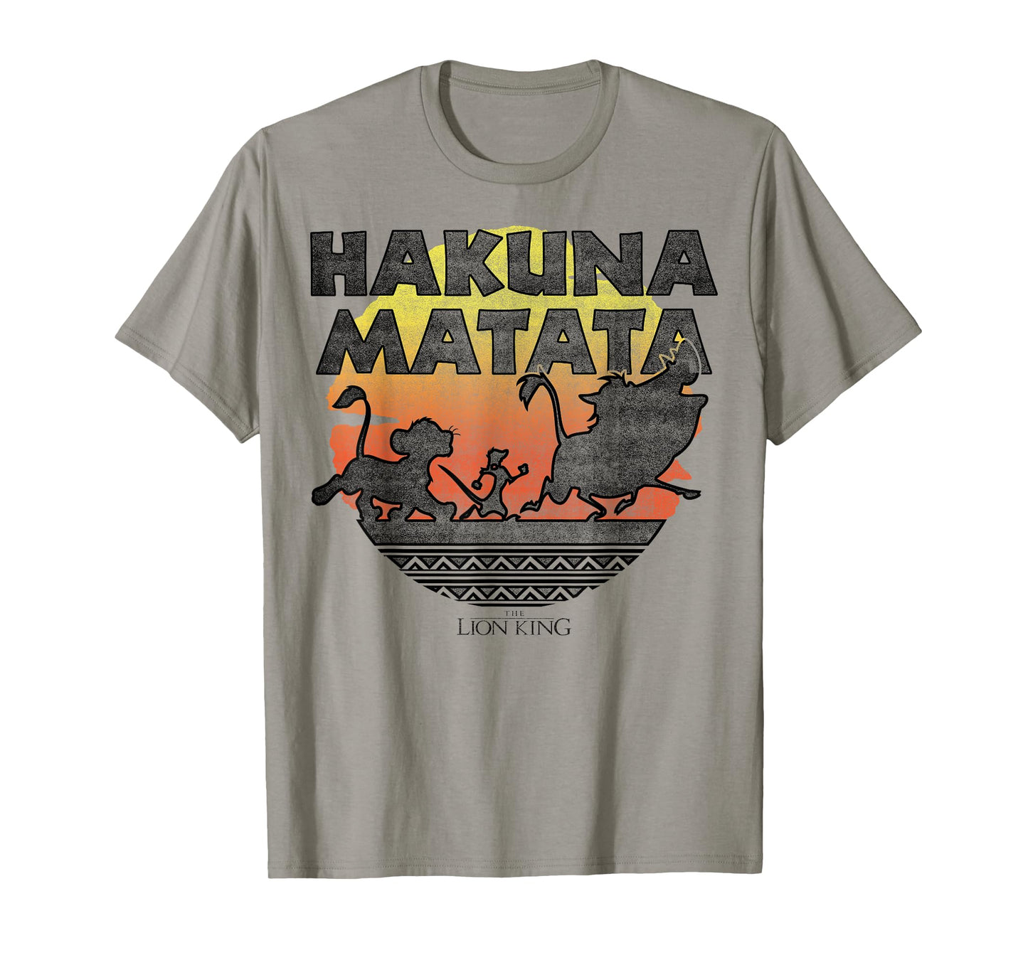 Disney The Lion King Hakuna Matata Sunset Silhouette Poster T-Shirt