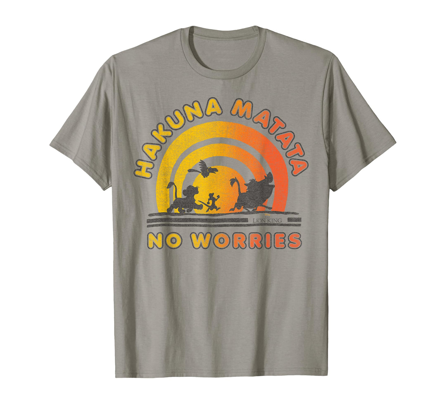 Disney The Lion King Hakuna Matata No Worries Sunset Logo T-Shirt