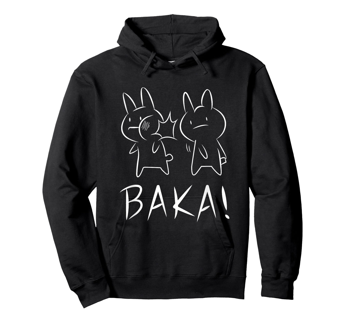 Funny Kawaii Baka Rabbit Slap Anime and Manga T-Shirt