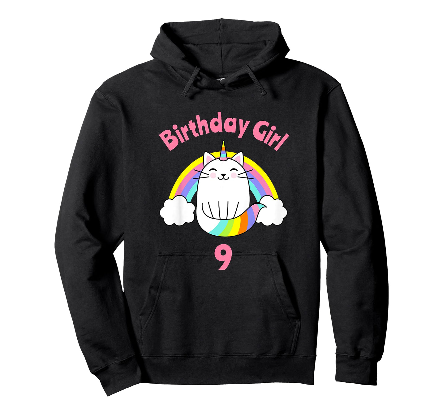 Kids Birthday Girl for Girls T-Shirt 9 Year Old 9th Party Nine