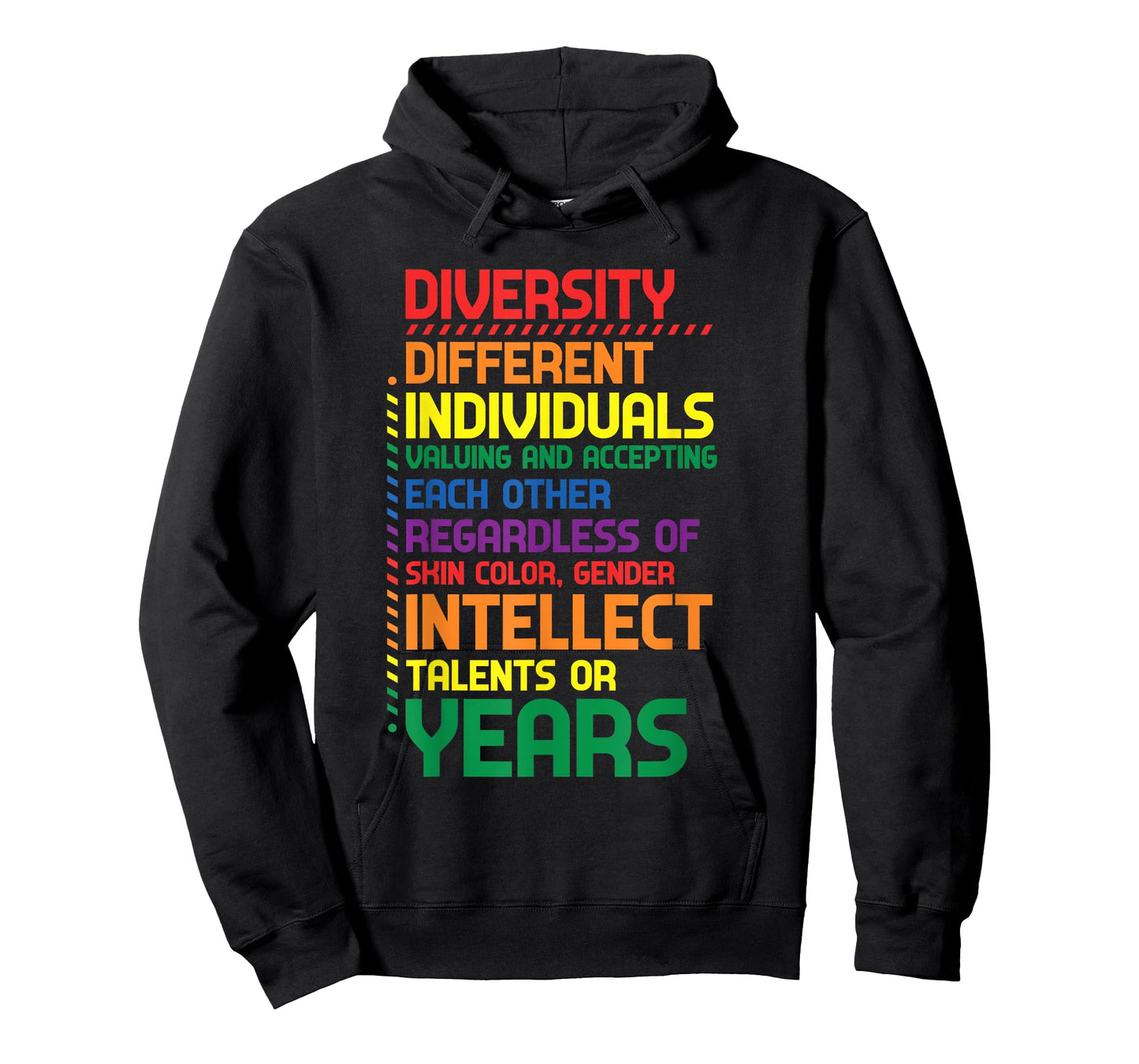 Colorful Rainbow Diversity Definition T-Shirt