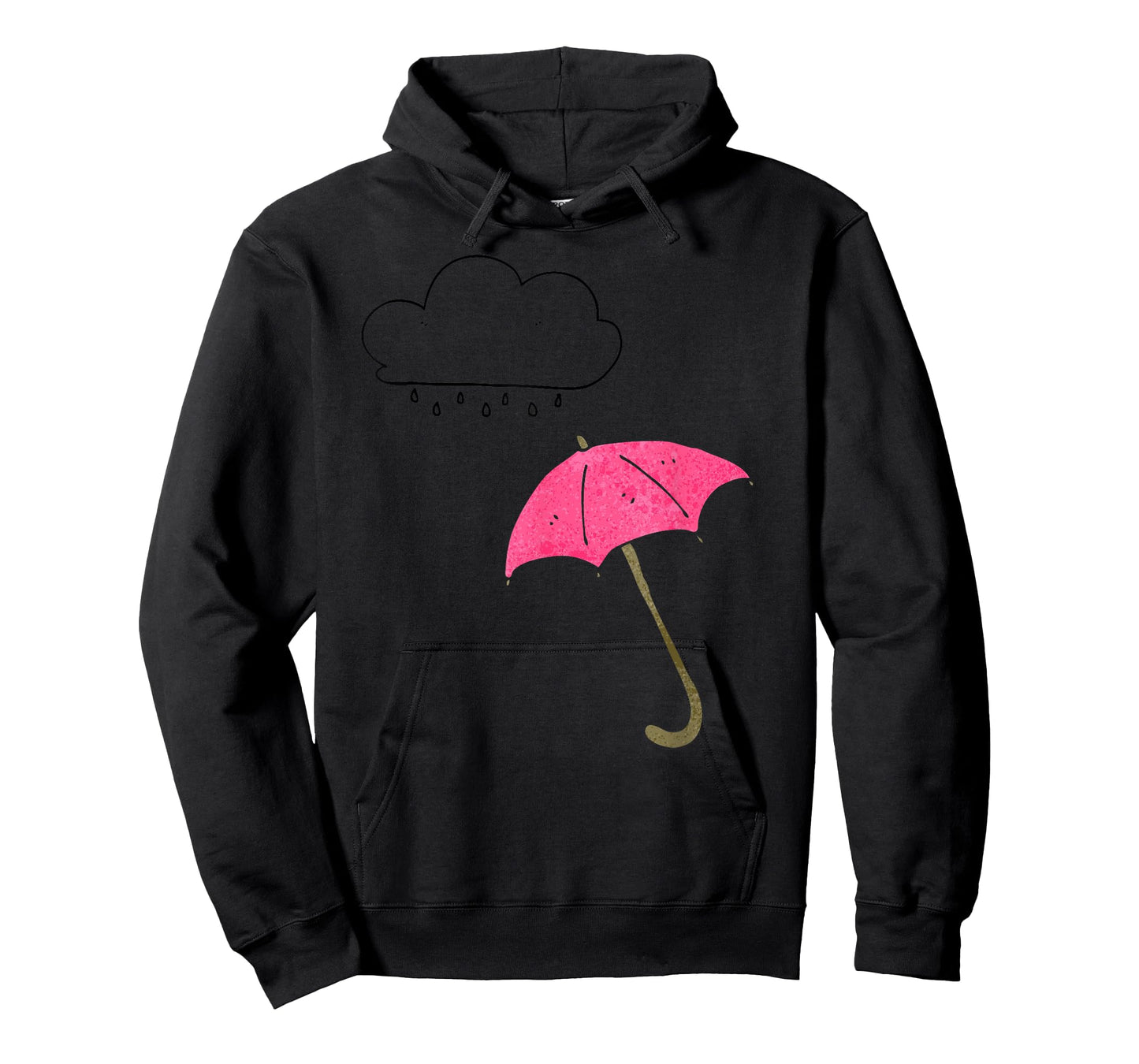 RAIN CLOUD WITH PINK UMBRELLA T-SHIRT T-Shirt