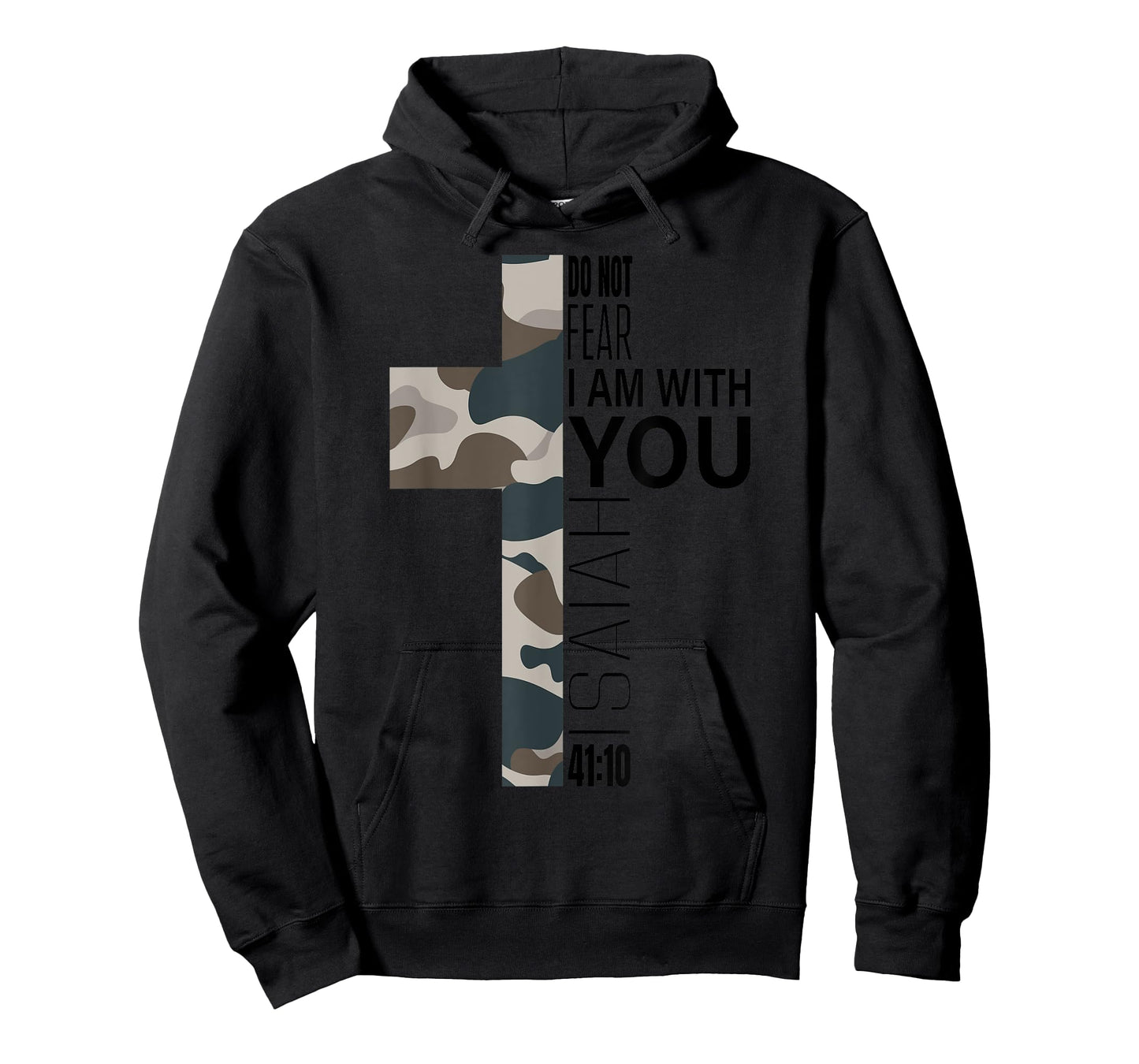 Do Not Fear Faith Christian Bible Verse Easter Camo Cross T-Shirt