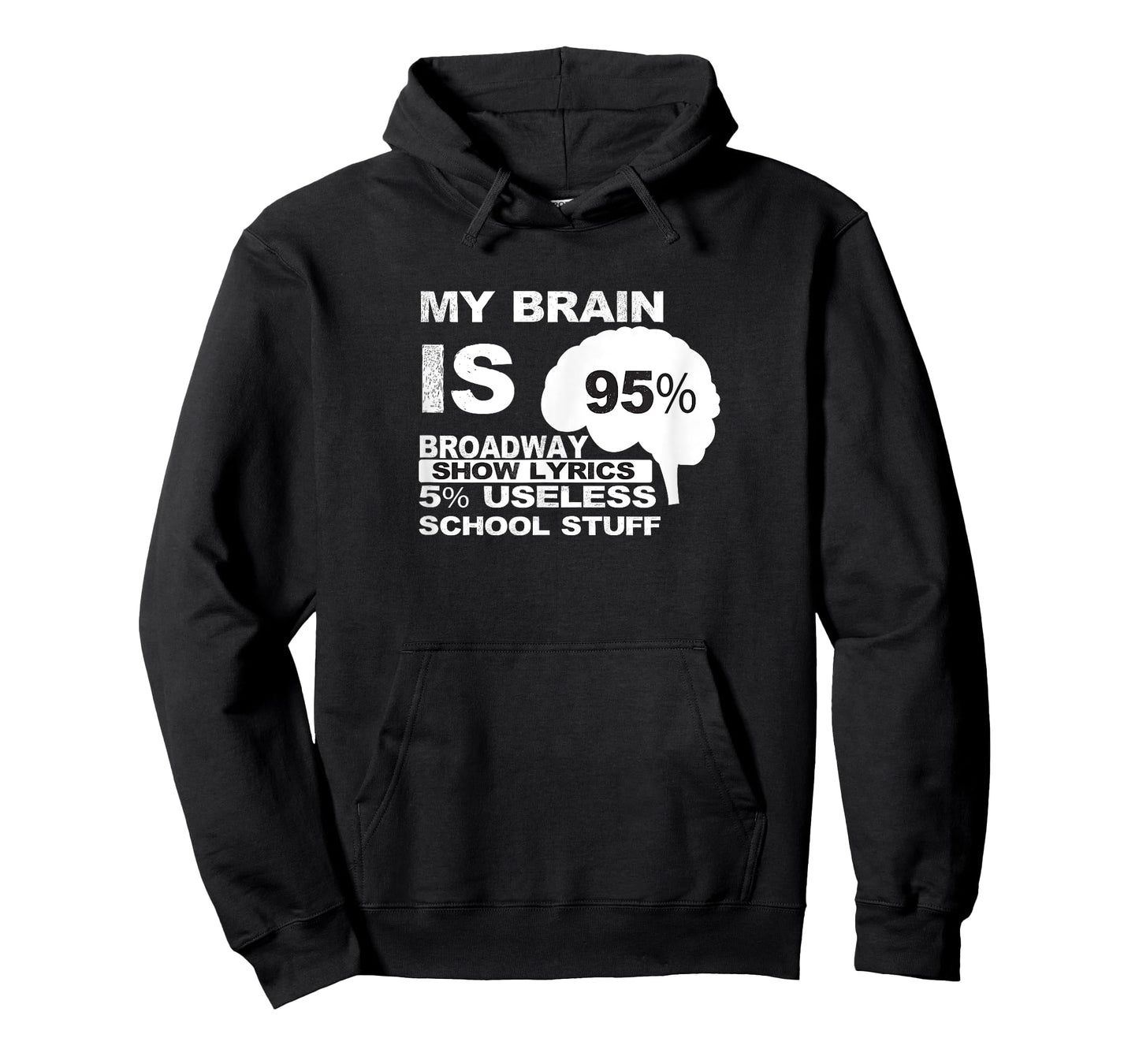 My Brain is 95% Broadway Lyrics TShirt| Fun Theatre Acting T