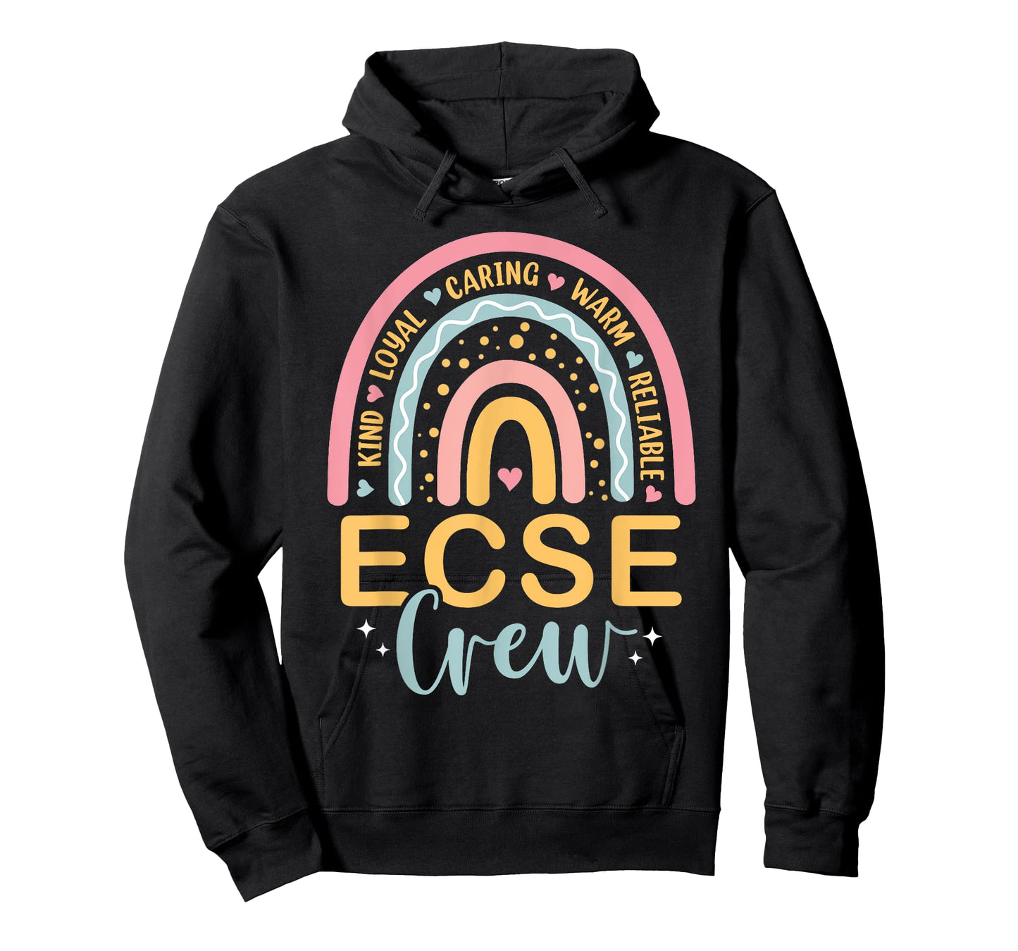 Early Childhood Special Education SPED Rainbow ECSE Crew T-Shirt