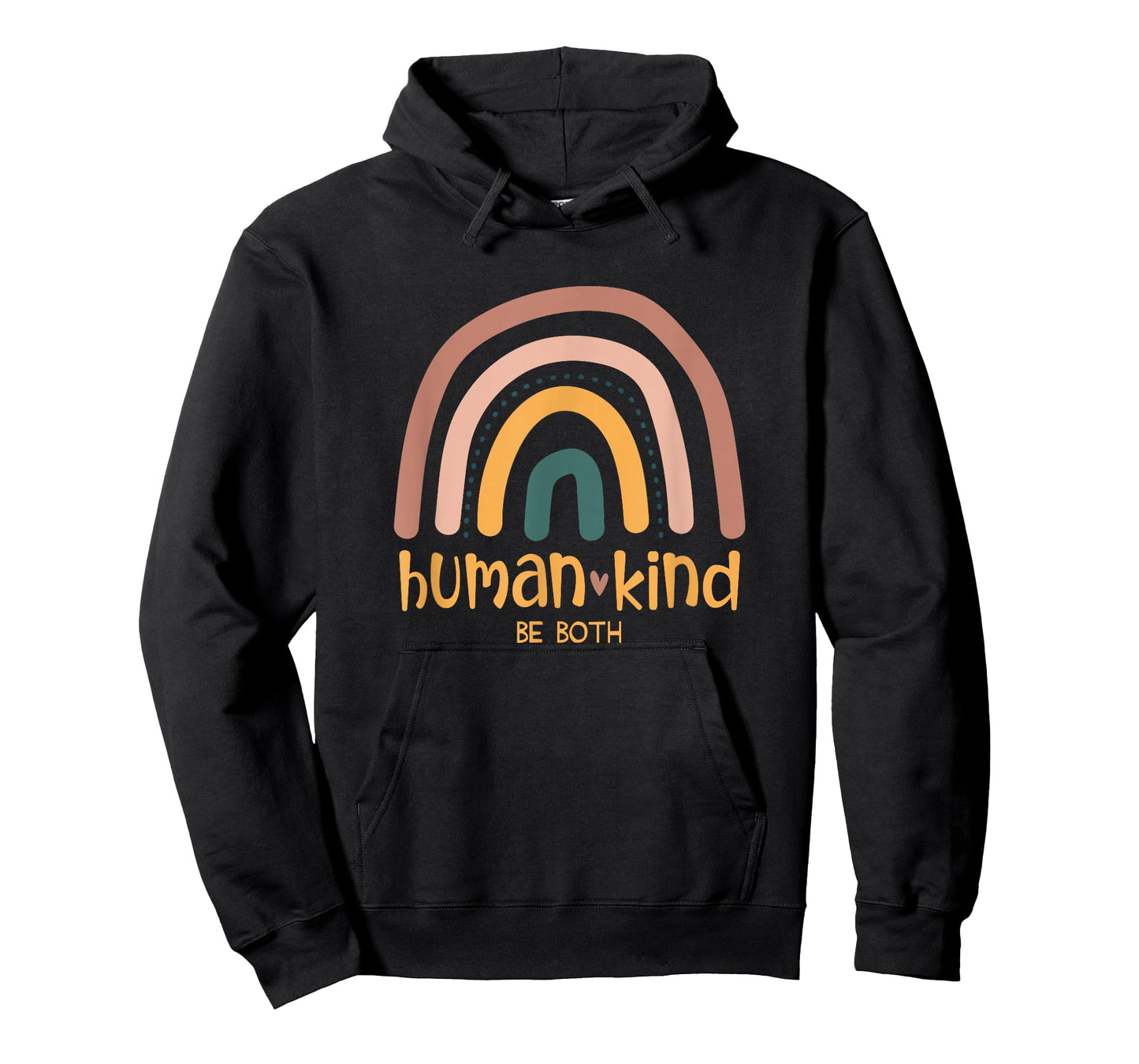 Human Kind Be Both Equality Kindness Humankind Retro Rainbow T-Shirt