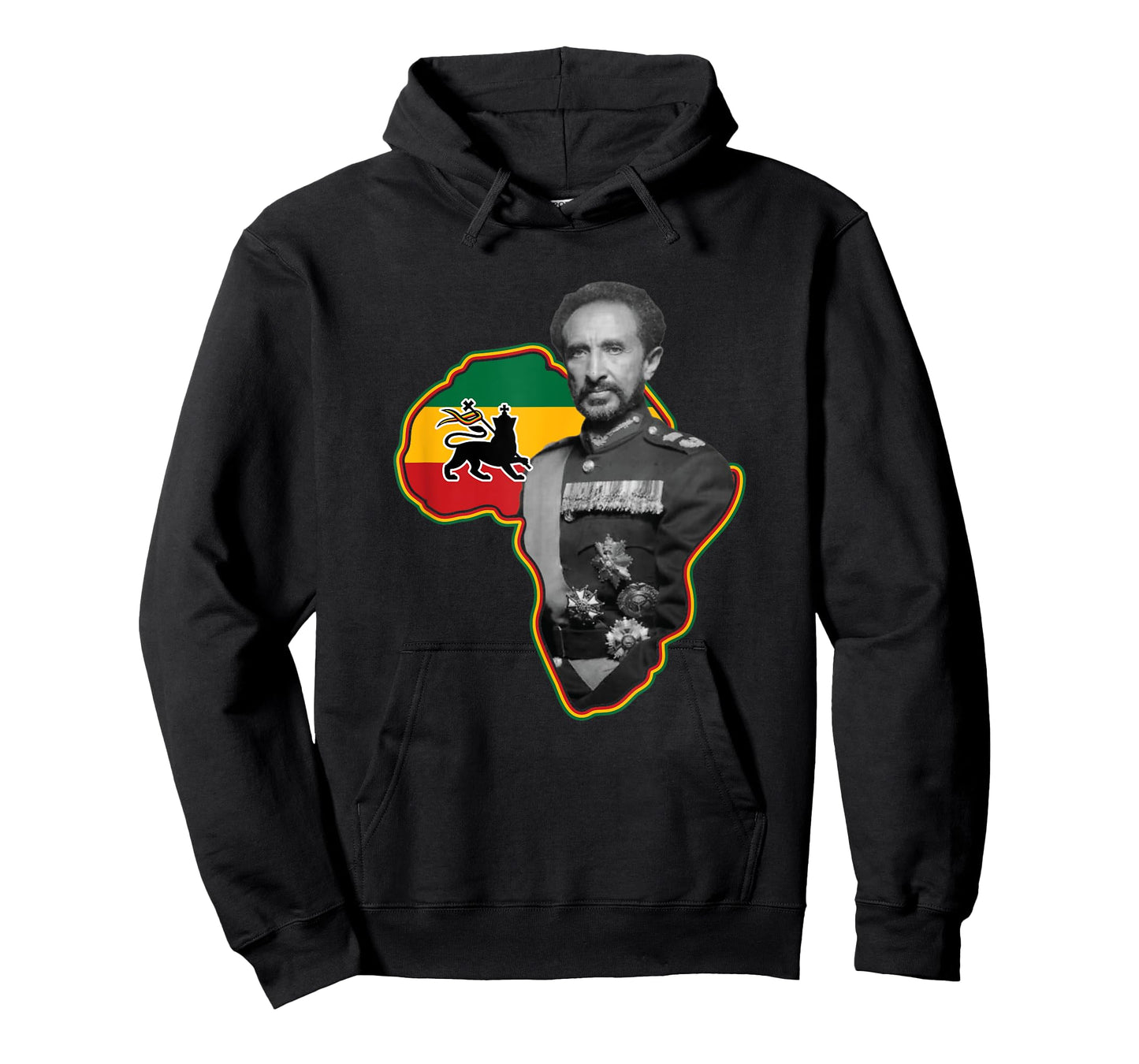 One Love Rasta Merch African Hero Haile Selassie I T-Shirt