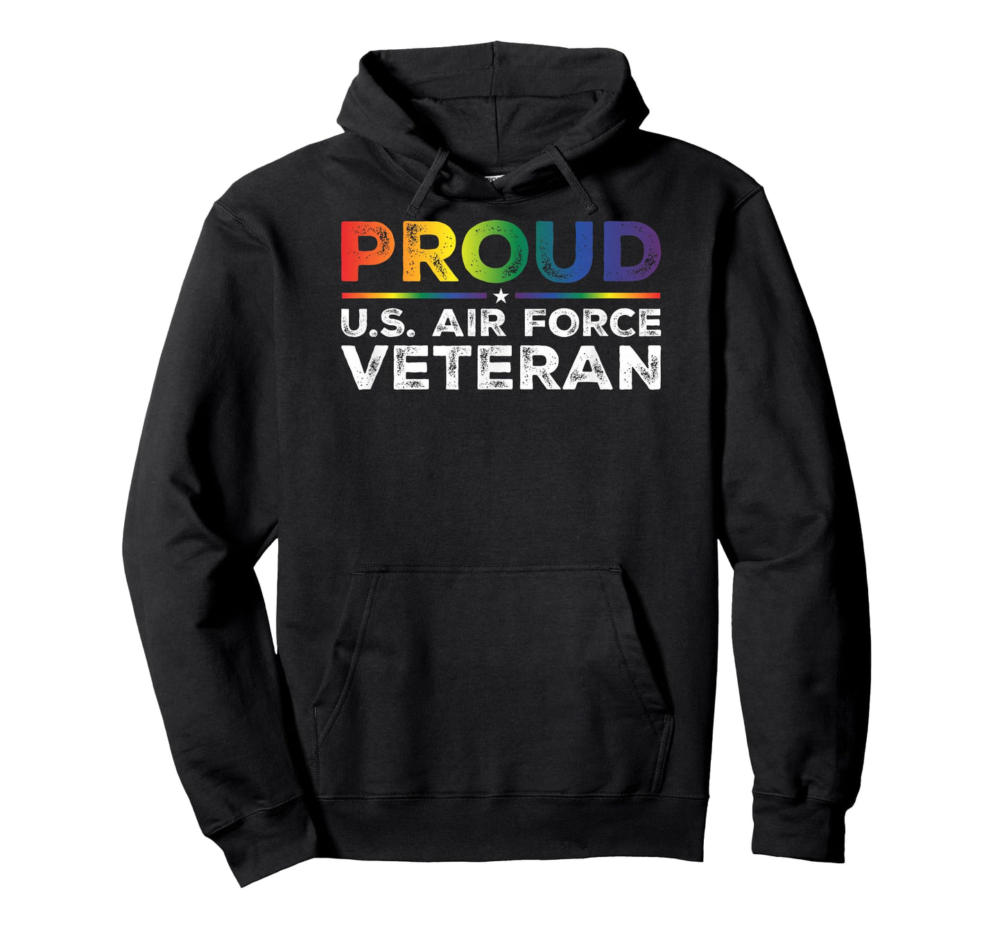 Proud U.S. Air Force Veteran Gay Proud Rainbow Flag T-Shirt