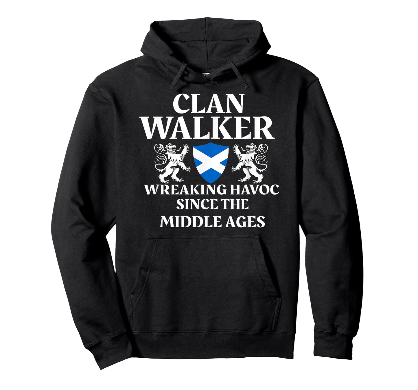 Clan Walker Scottish Family Kilt Tartan Lion T-Shirt