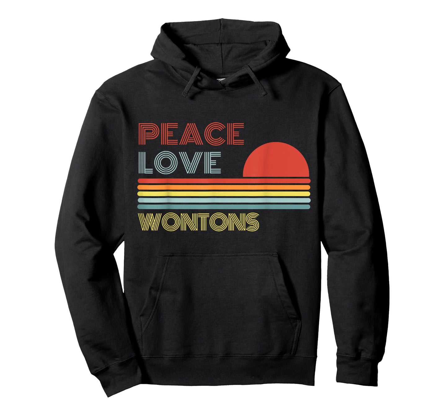 Peace Love Wontons Retro Vintage T-Shirt