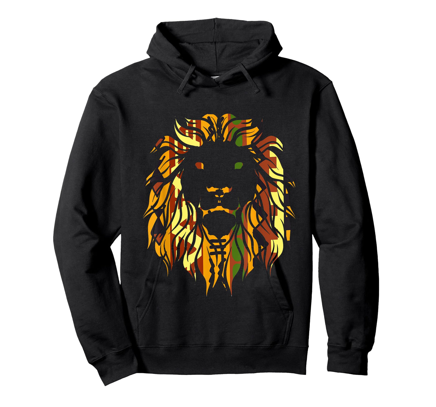 Melanin King Kente Lion African T-Shirt
