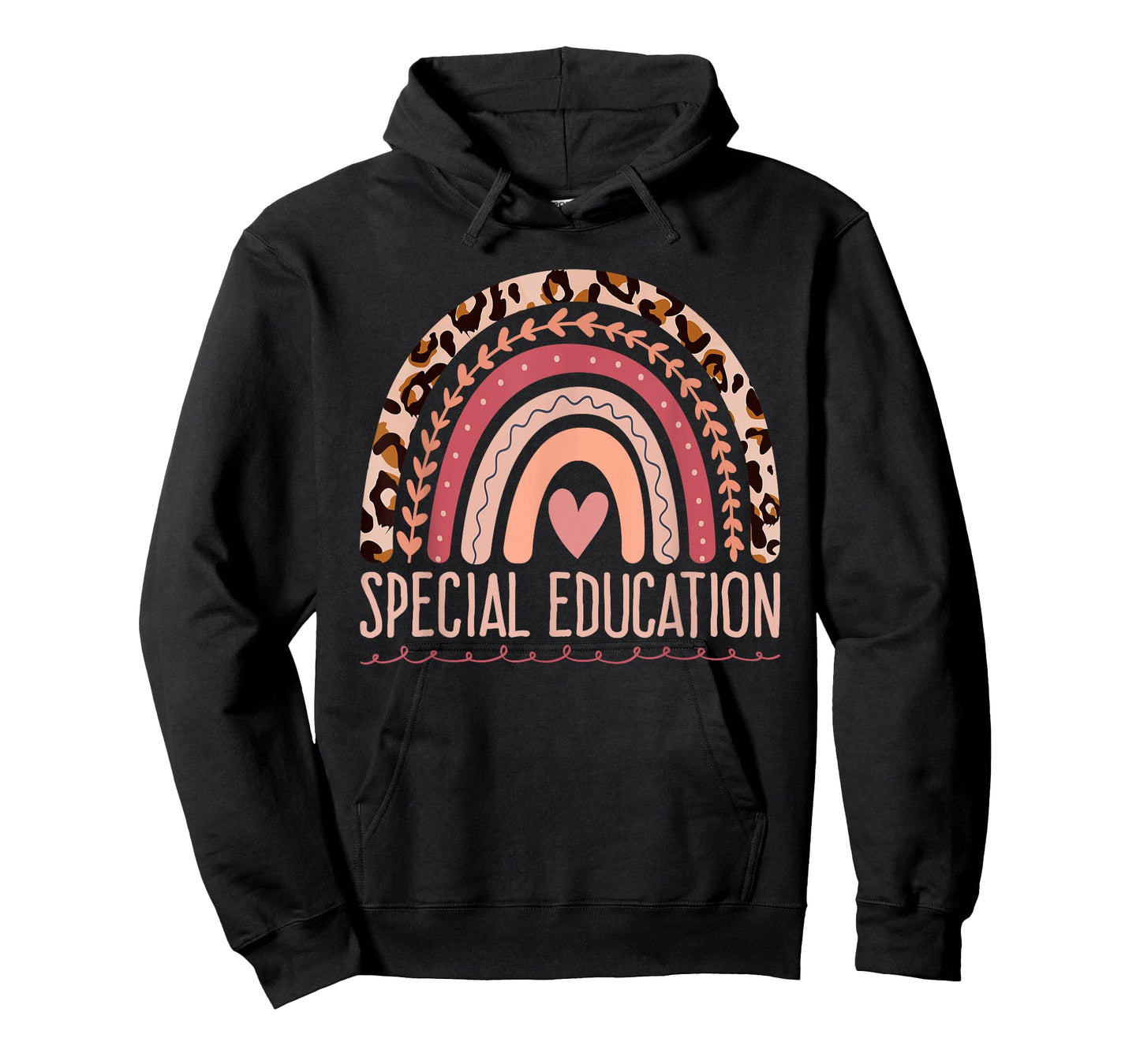 Special Education Shirt Teacher SPED Leopard Boho Rainbow T-Shirt