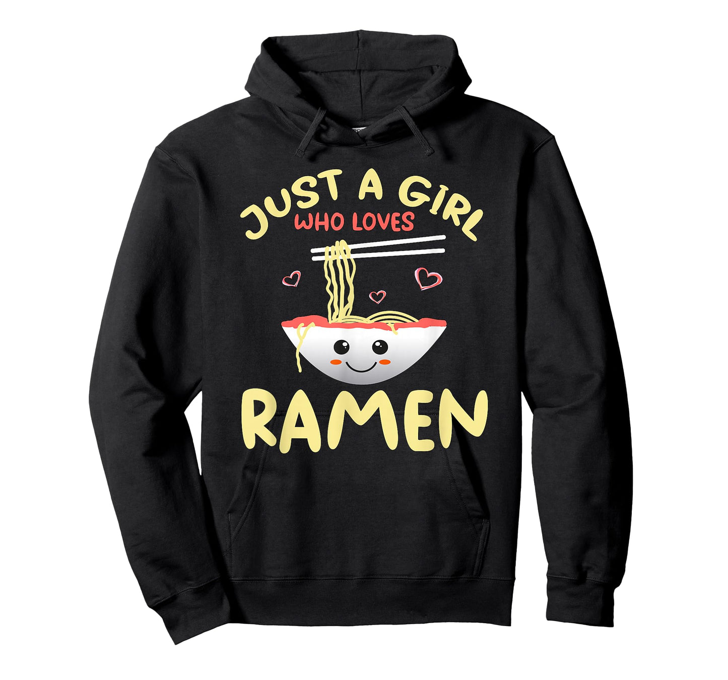 Just A Girl Who Loves Ramen Cute Noodles Bowl Gift T-Shirt