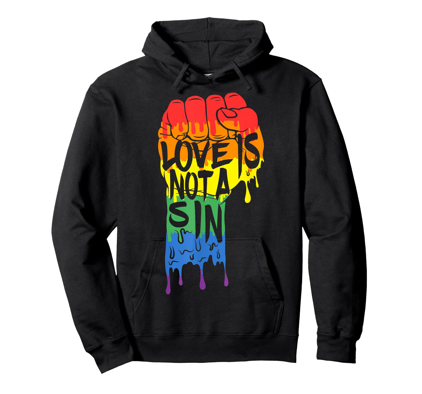 Love Is Not a Sin - LGBT Gay Pride T Shirt Rainbow Flag Tee T-Shirt