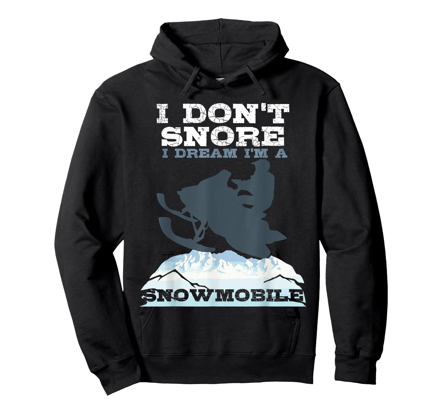 Funny Snoring Snowmobile Ski Gift Men Women Cool Snore Joke T-Shirt