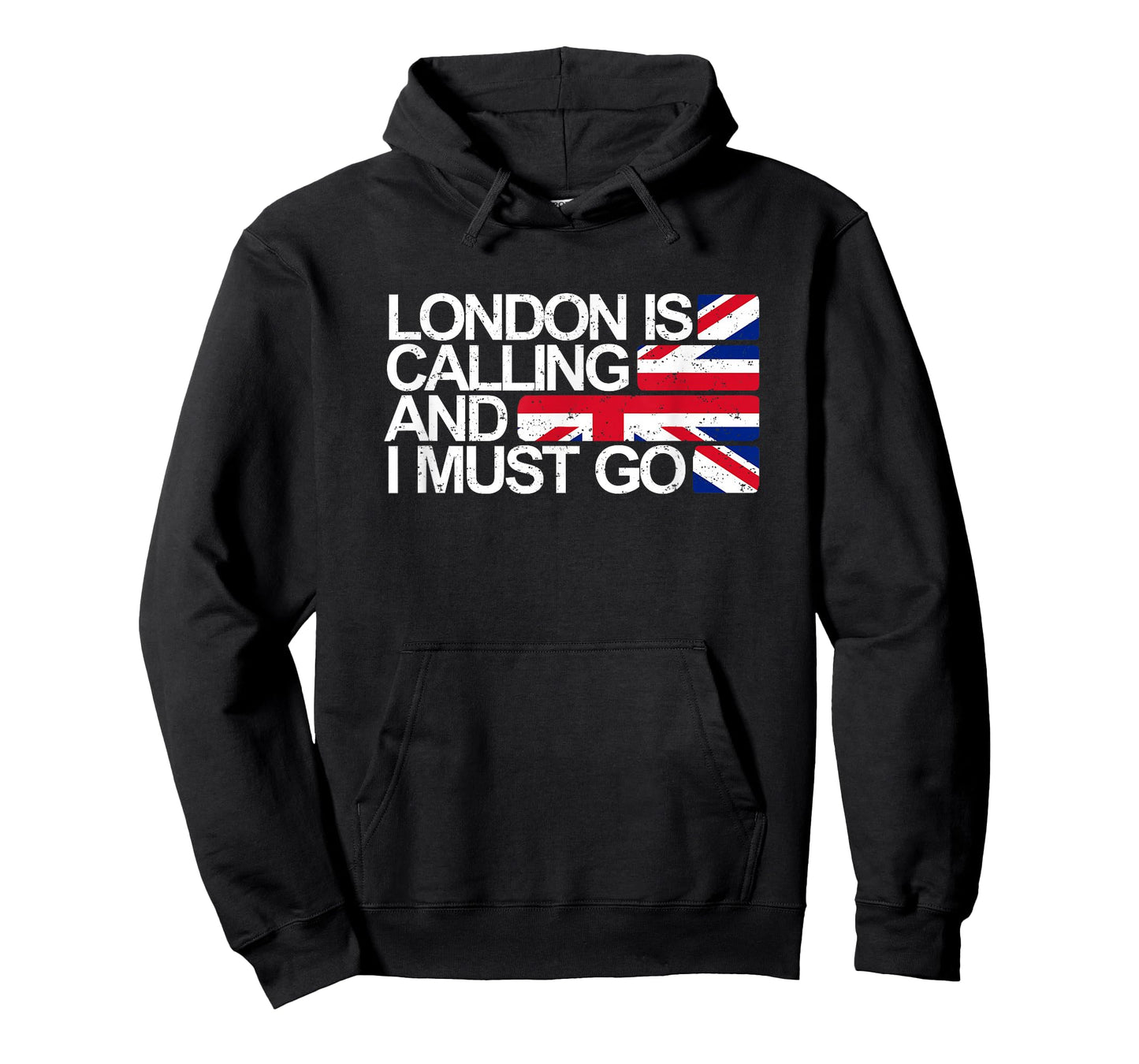 London is Calling and I Must Go Union Jack Flag T Shirt T-Shirt