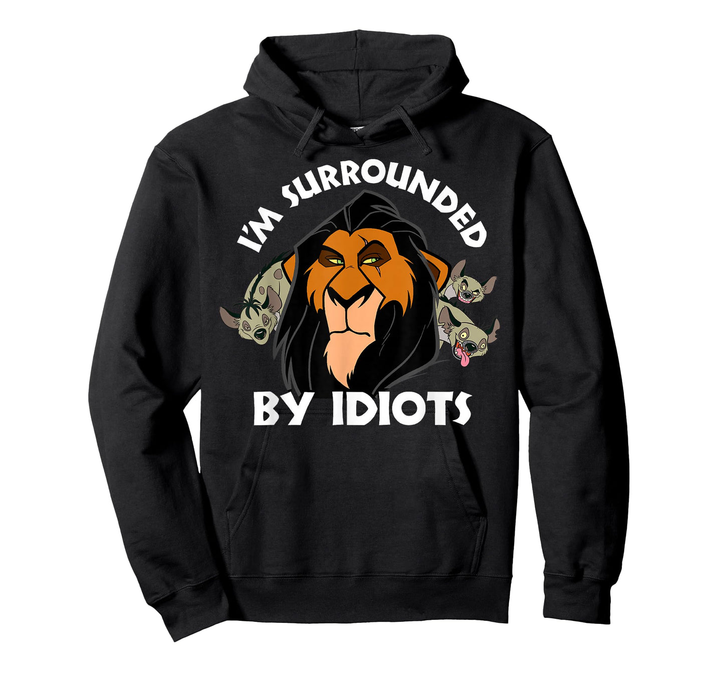 Disney The Lion King Scar I'm Surrounded by Idiots Portrait T-Shirt