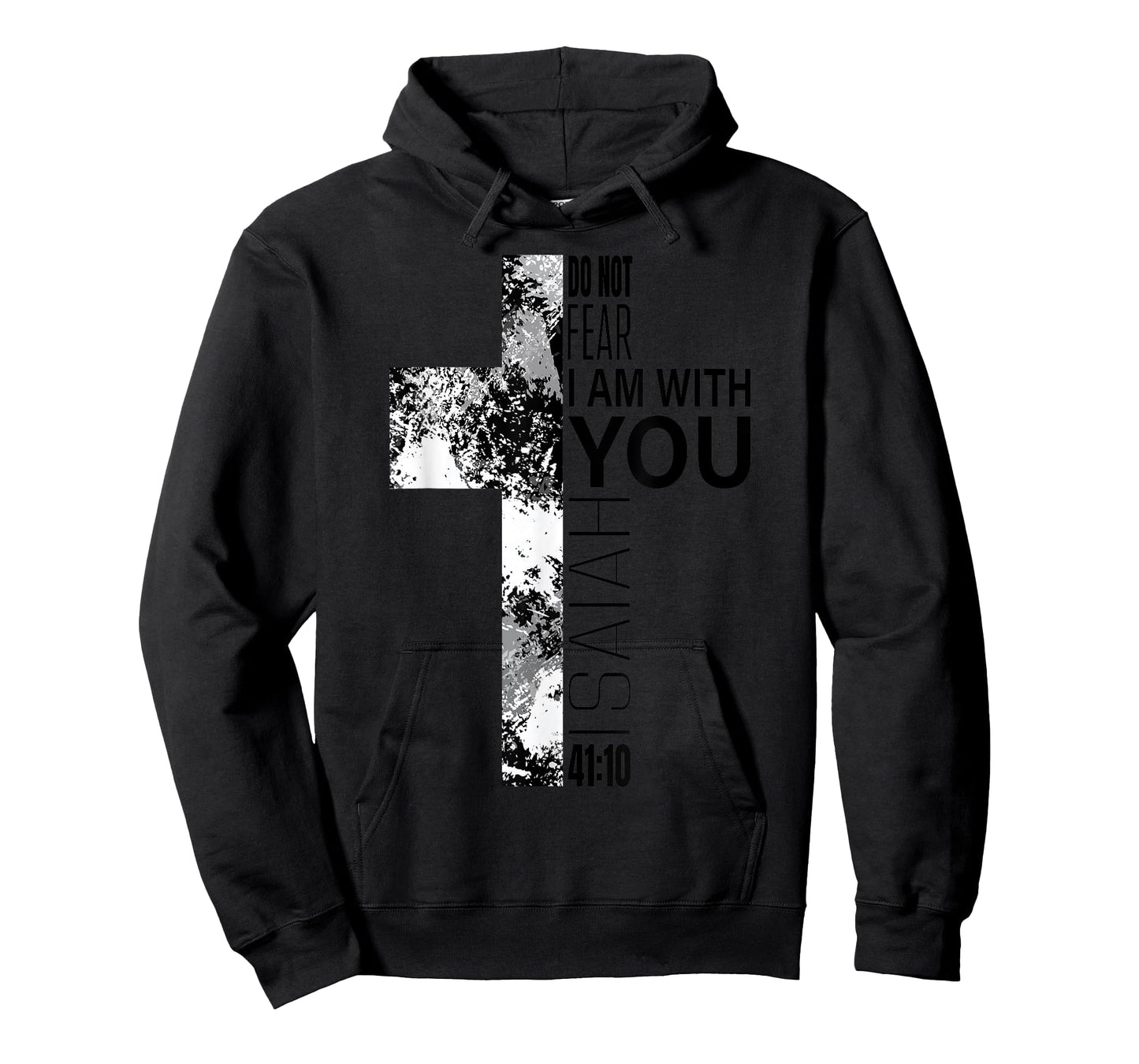 Do Not Fear Christian Bible Verse Black White Cross Easter T-Shirt