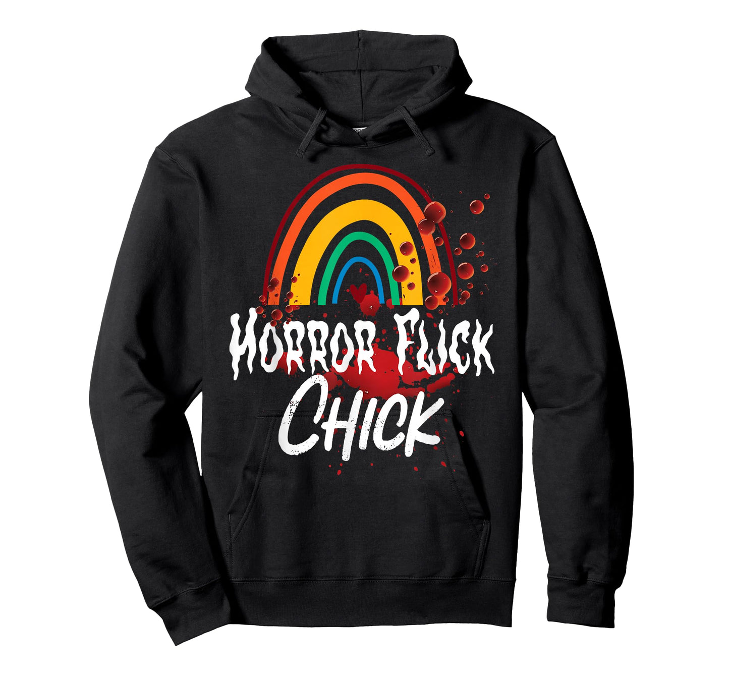 Scary Horror Movie Rainbow Blood Horror Flick Chick T-Shirt