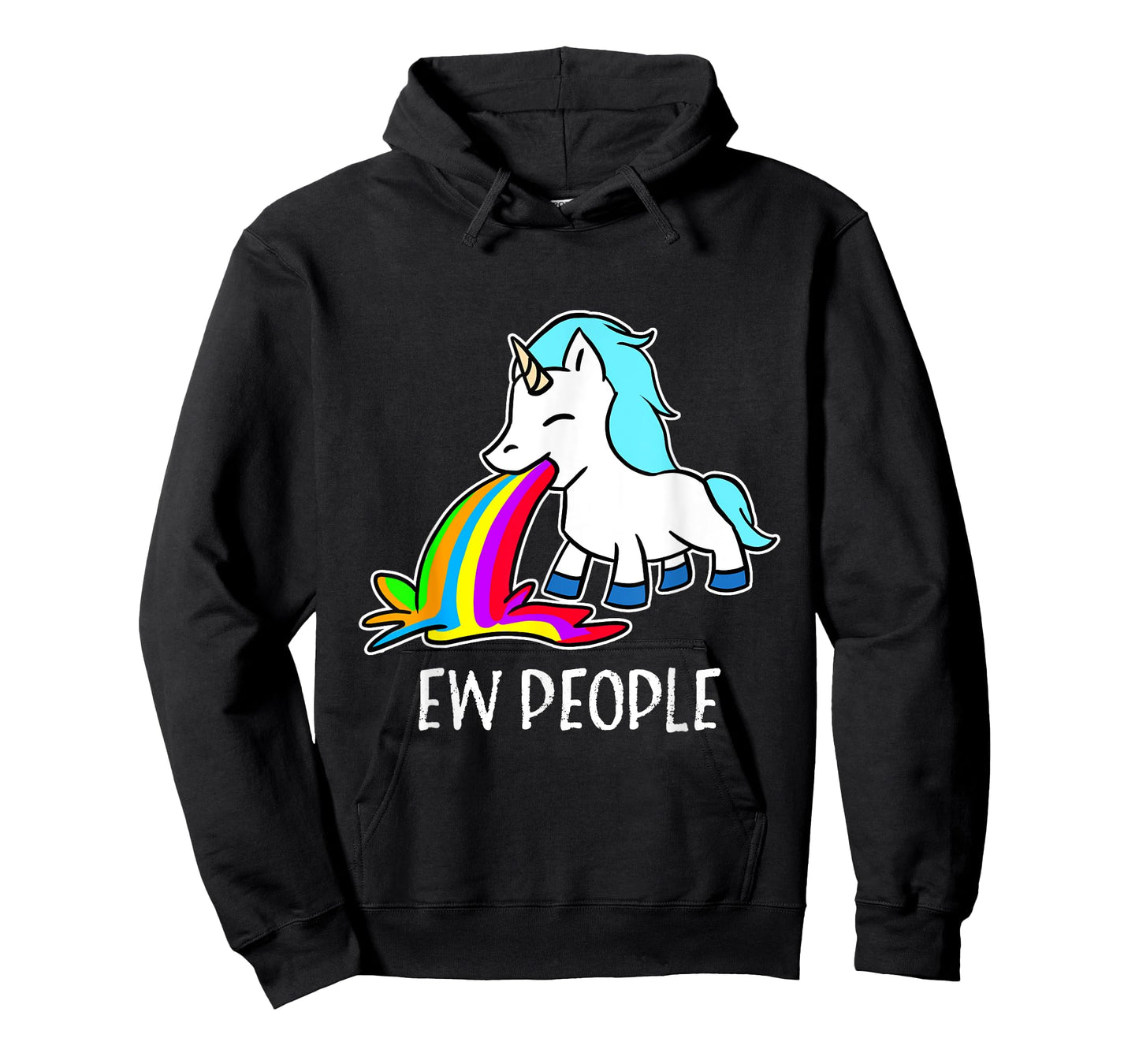 Ew, People Unicorn Vomiting Rainbow Funny Introvert T-Shirt T-Shirt