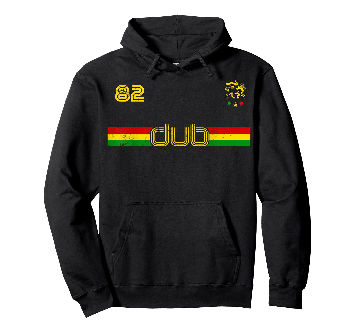 DUB -Reggae Rastafari Ethiopia Jamaica Football Soccer style T-Shirt