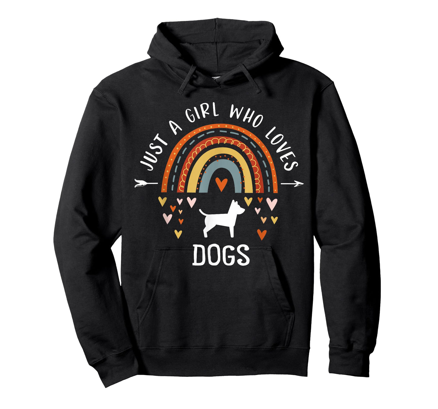 Just A Girl Who Loves Dogs Rainbow Gifts For Dog Lover Women T-Shirt