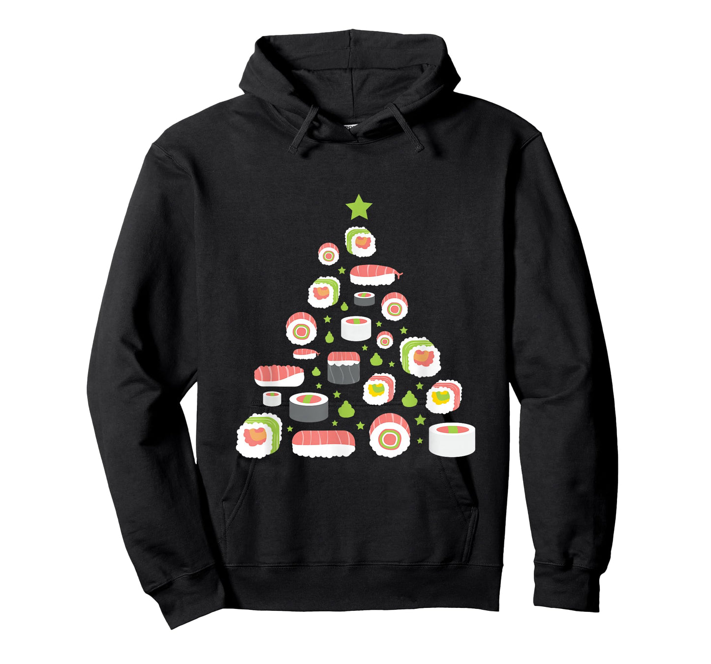 Xmas Japanese Sushi Christmas Tree Holiday Pajama T-Shirt