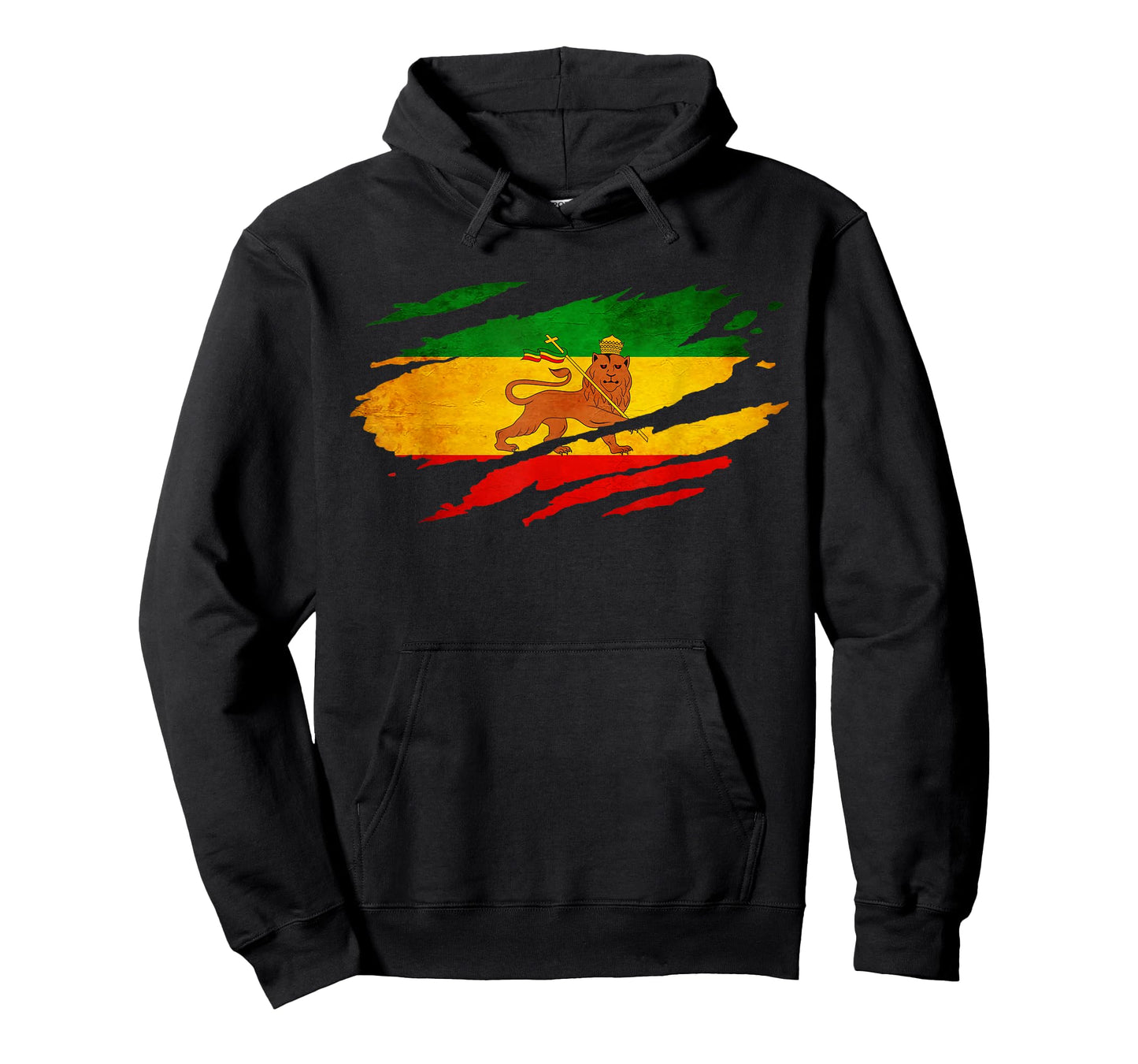 Vintage Old Ethiopia Flag Shirt Lion Judah Rasta Reggae T-Shirt