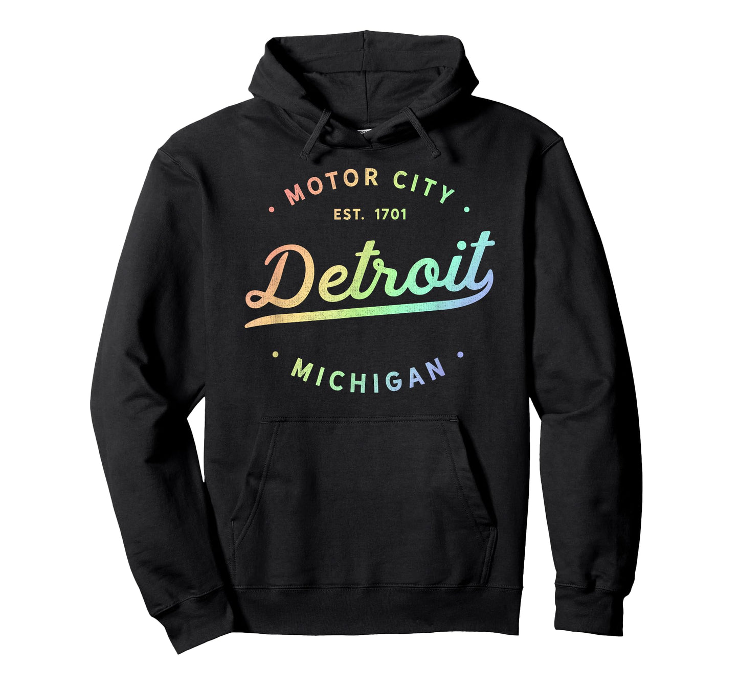 Detroit Michigan Rainbow Sassy Motor City Pride Design T-Shirt